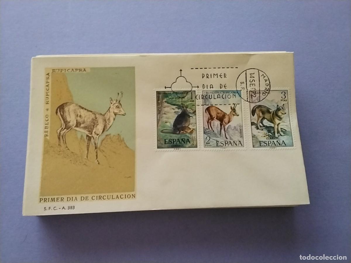 Sellos: Sobres primer dia Espa&ntilde;a Flora y Fauna