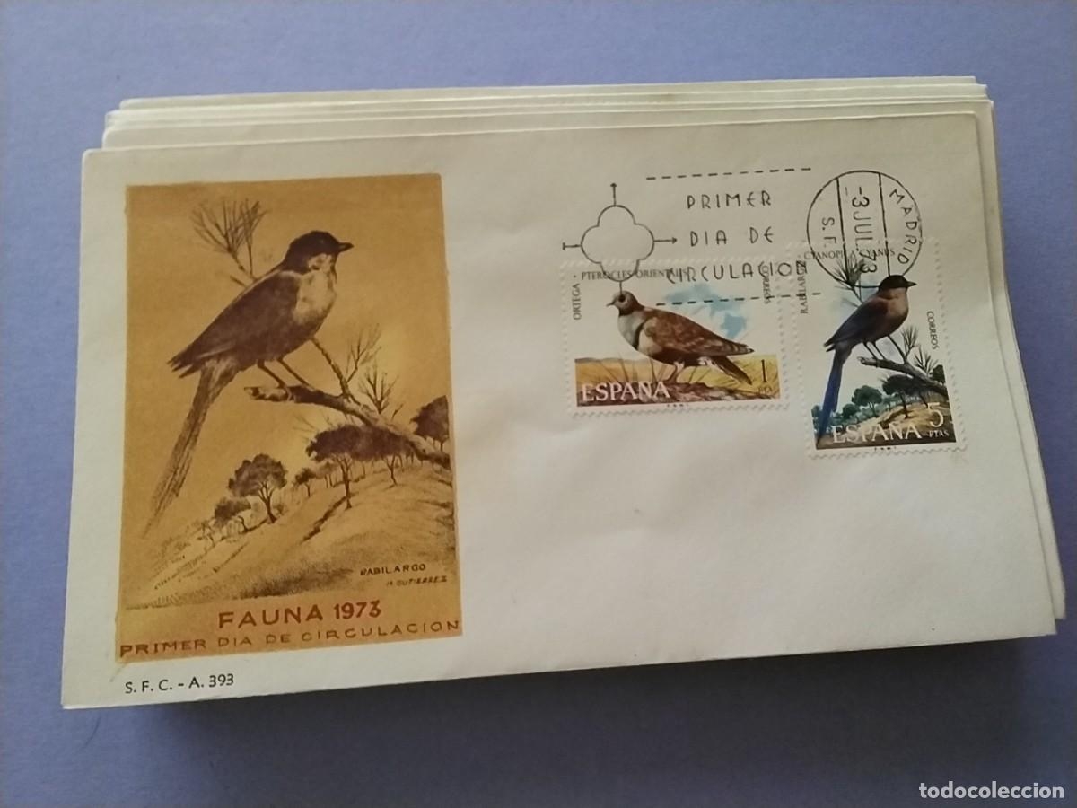 Sellos: Sobres primer dia Espa&ntilde;a Flora y Fauna