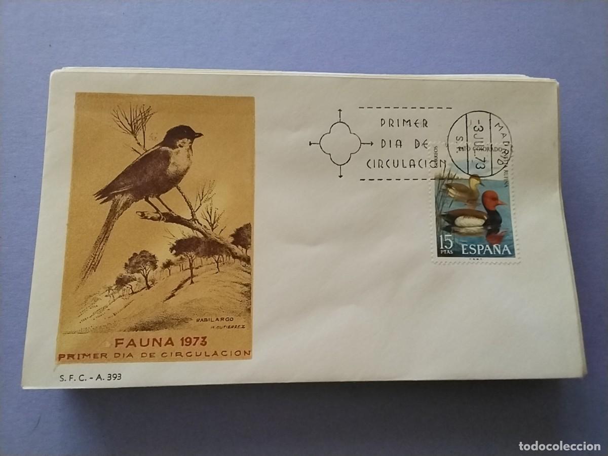 Sellos: Sobres primer dia Espa&ntilde;a Flora y Fauna