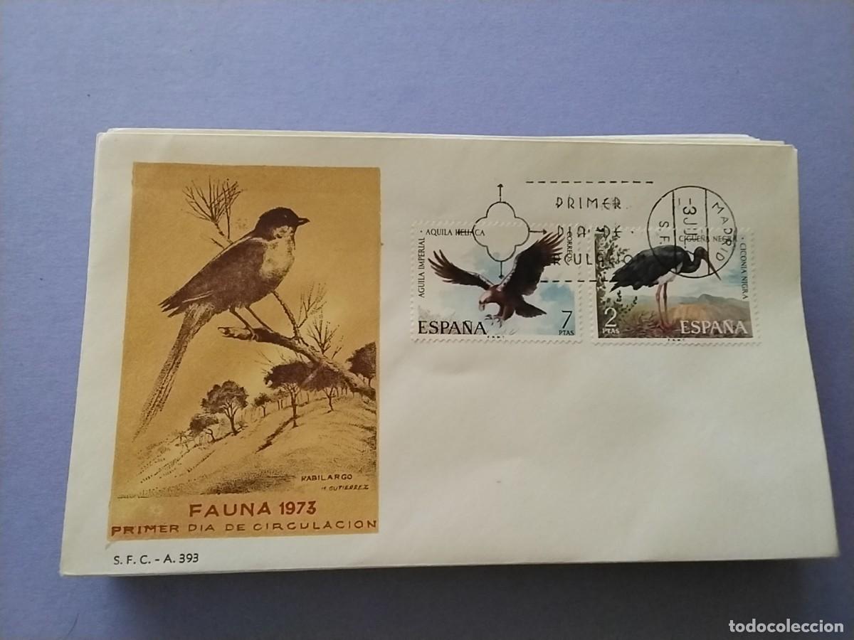 Sellos: Sobres primer dia Espa&ntilde;a Flora y Fauna