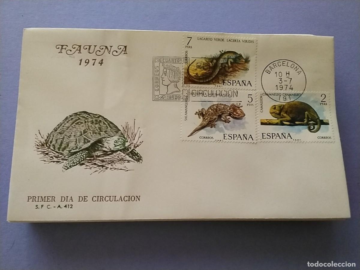 Sellos: Sobres primer dia Espa&ntilde;a Flora y Fauna