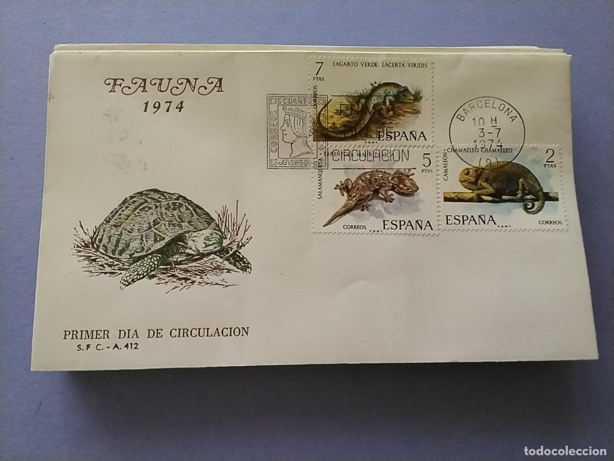 Sellos: Sobres primer dia Espa&ntilde;a Flora y Fauna
