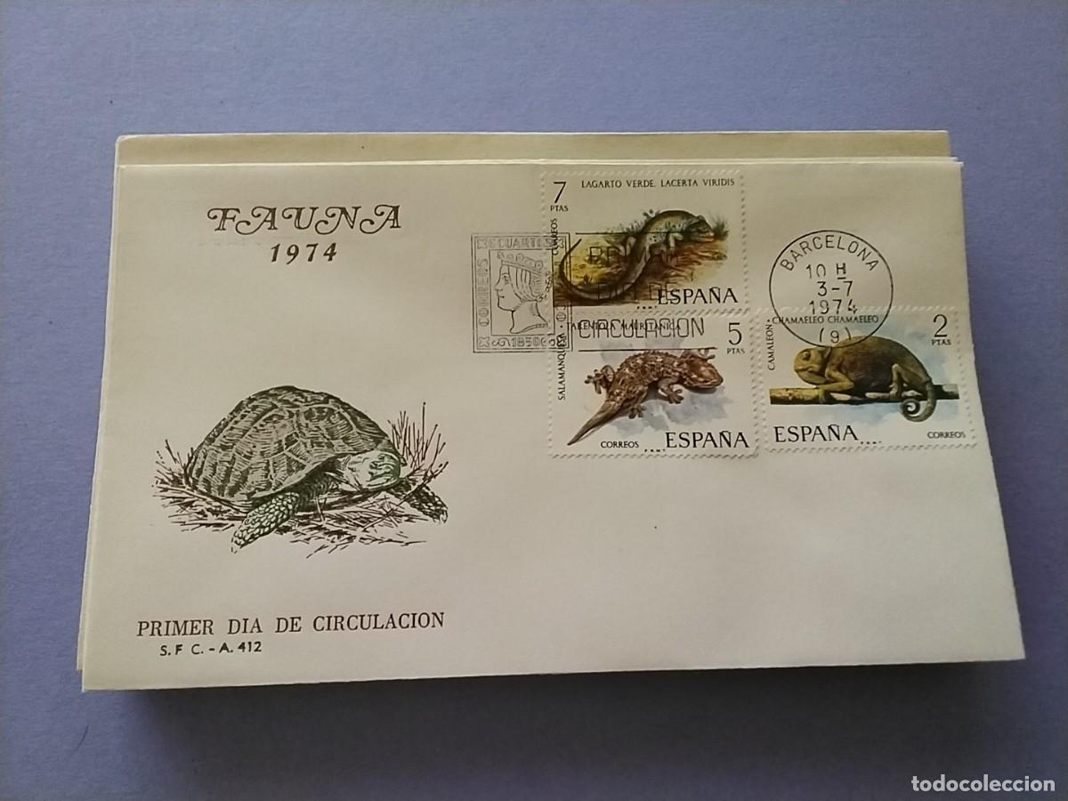 Sellos: Sobres primer dia Espa&ntilde;a Flora y Fauna