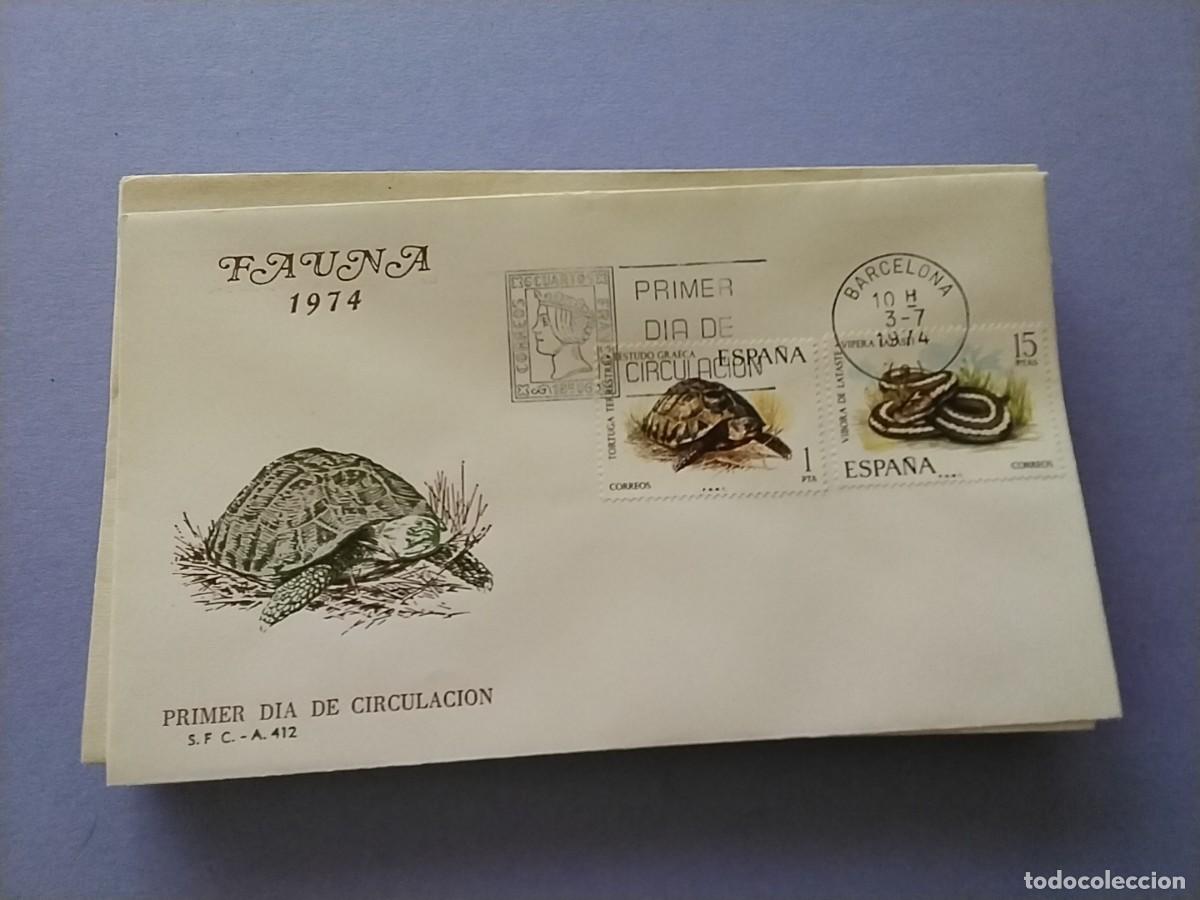 Sellos: Sobres primer dia Espa&ntilde;a Flora y Fauna