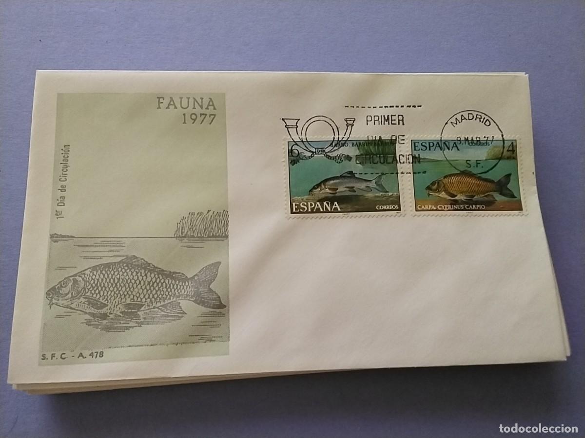 Sellos: Sobres primer dia Espa&ntilde;a Flora y Fauna