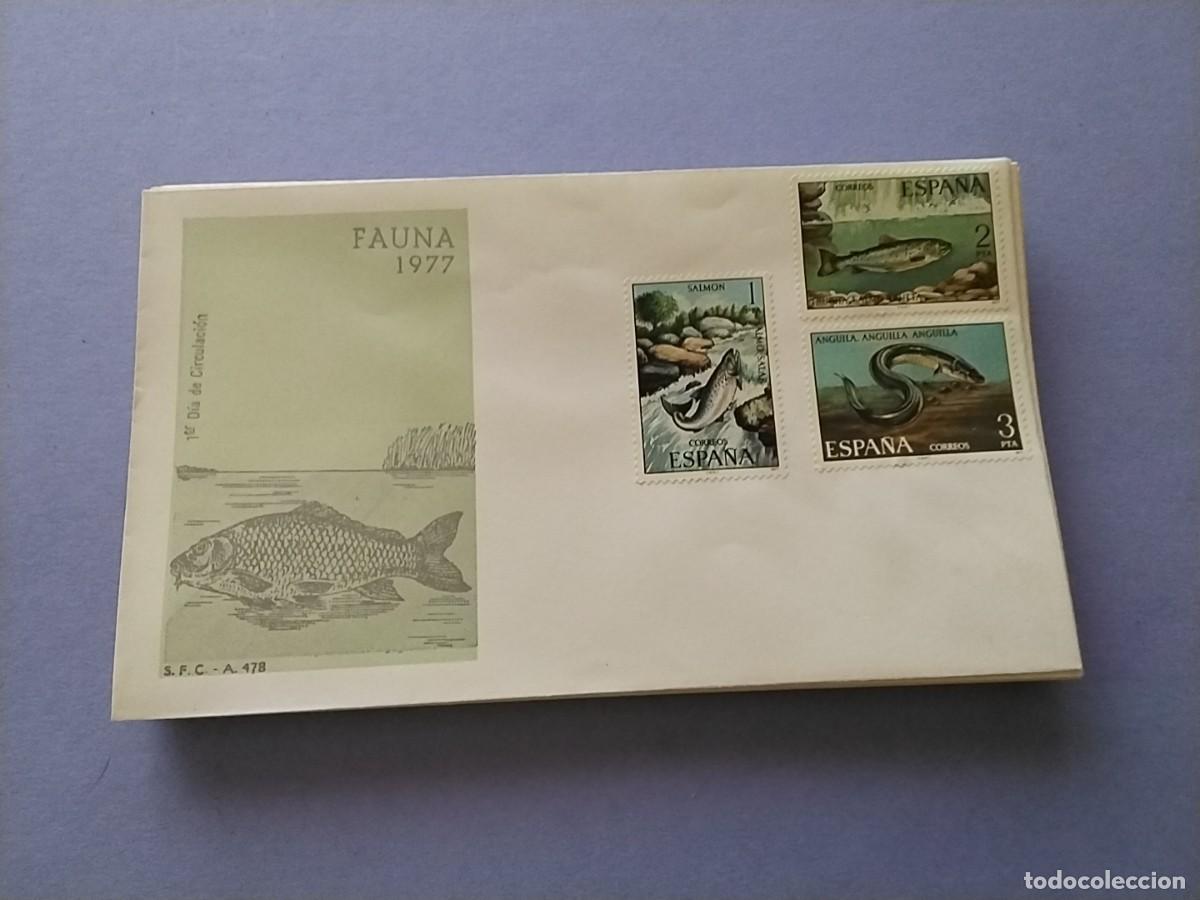 Sellos: Sobres primer dia Espa&ntilde;a Flora y Fauna