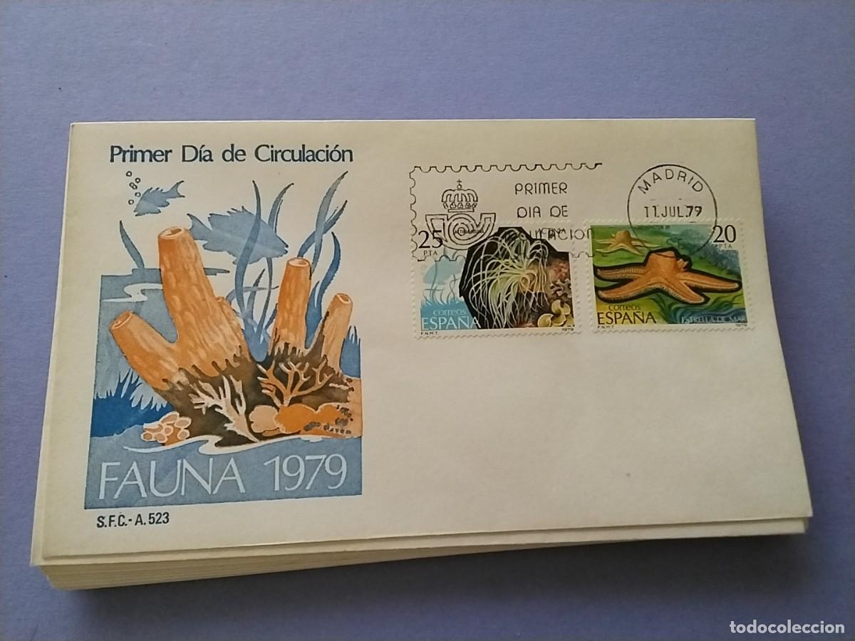 Sellos: Sobres primer dia Espa&ntilde;a Flora y Fauna
