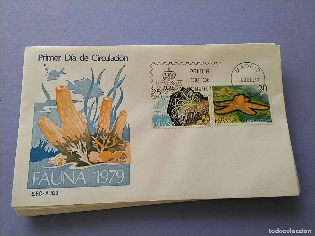 Sellos: Sobres primer dia Espa&ntilde;a Flora y Fauna