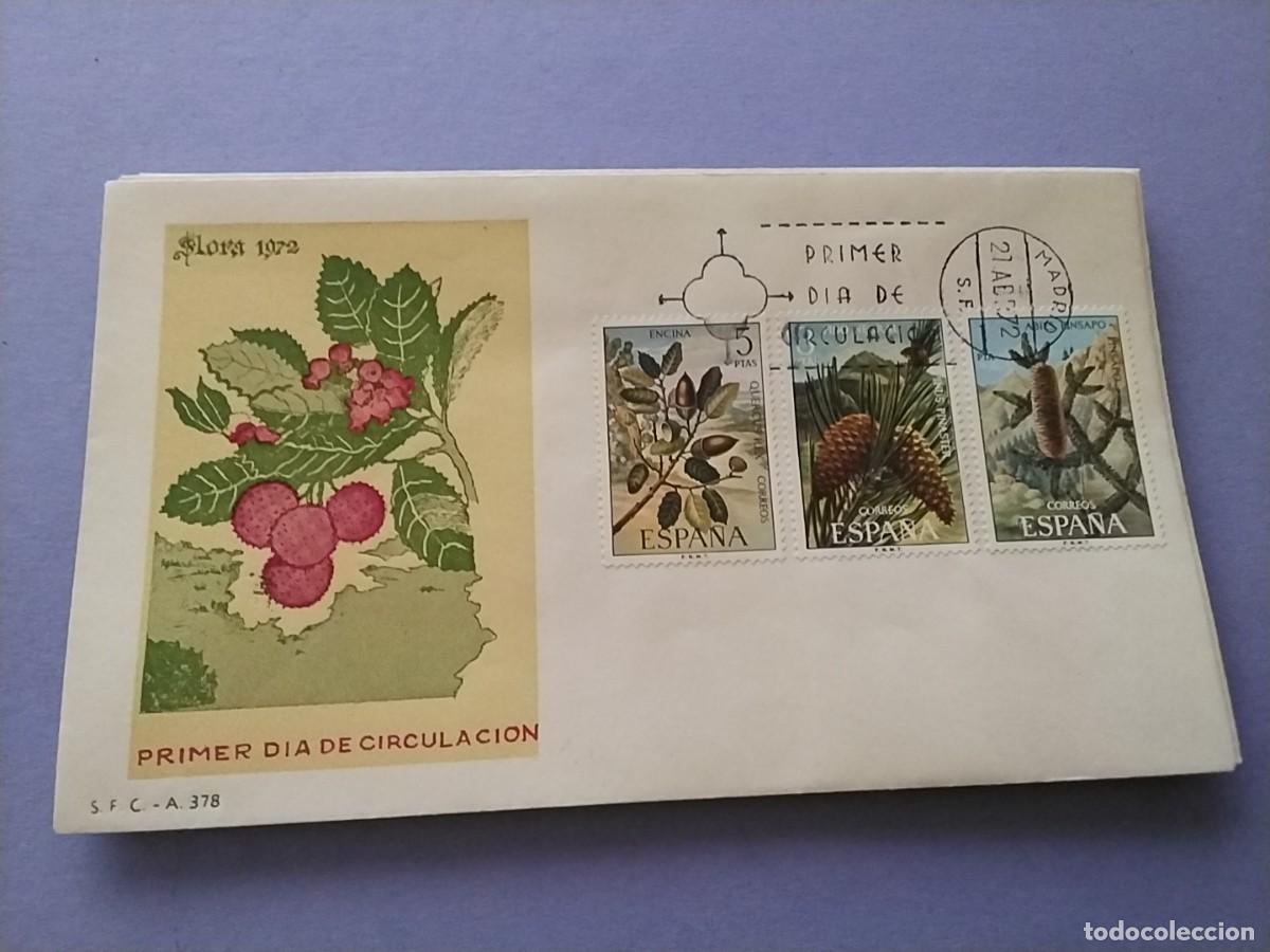 Sellos: Sobres primer dia Espa&ntilde;a Flora y Fauna
