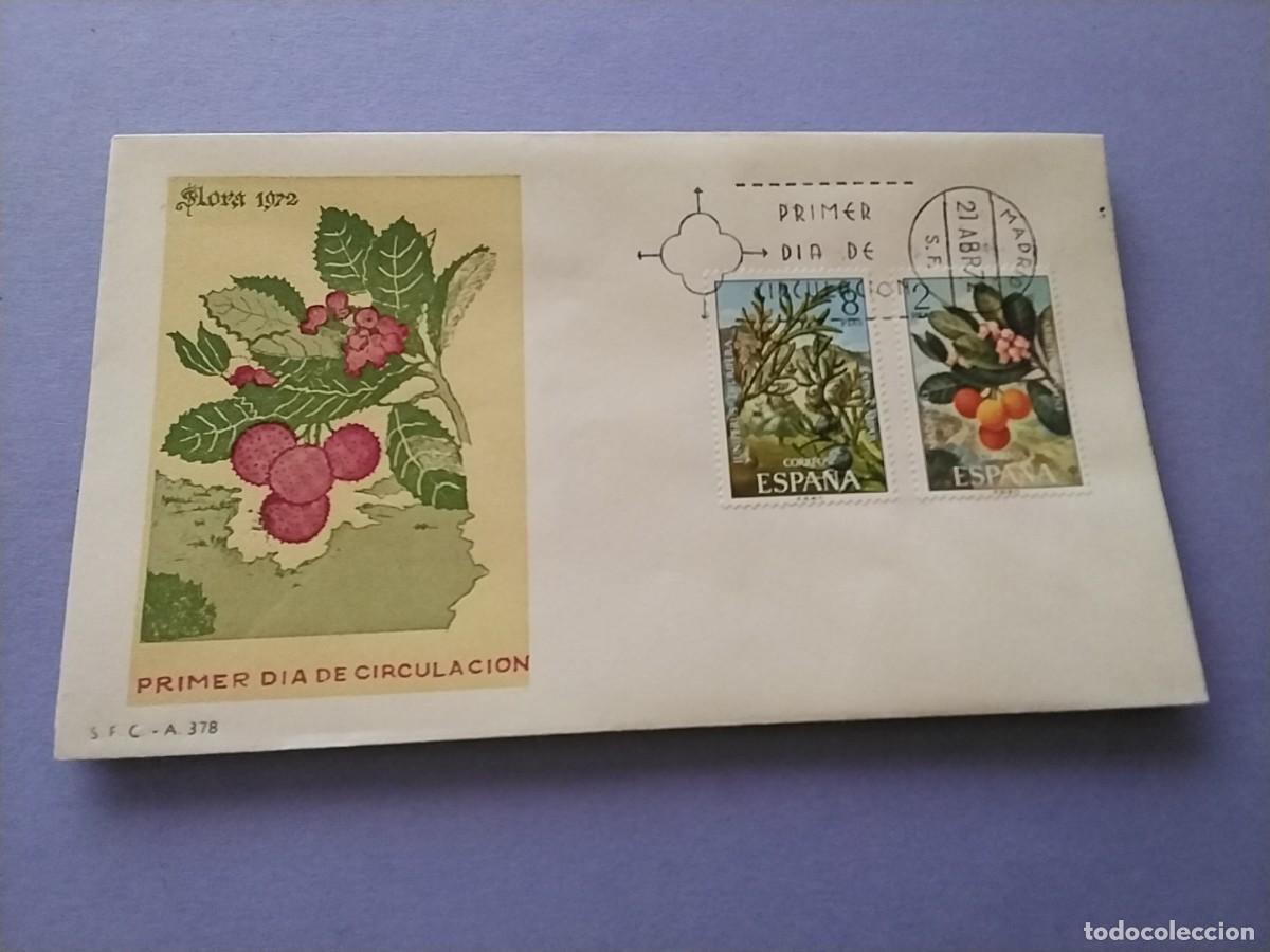 Sellos: Sobres primer dia Espa&ntilde;a Flora y Fauna