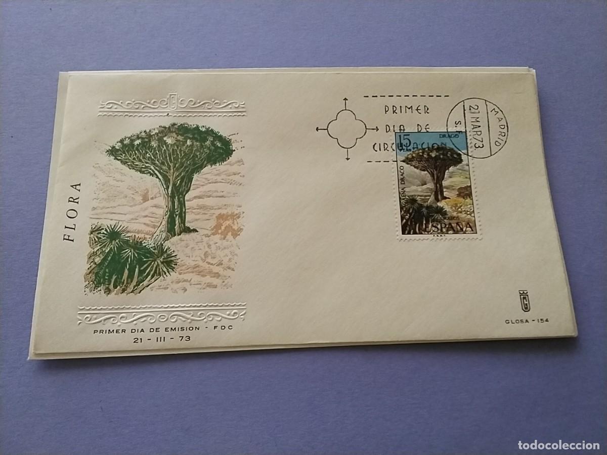 Sellos: Sobres primer dia Espa&ntilde;a Flora y Fauna