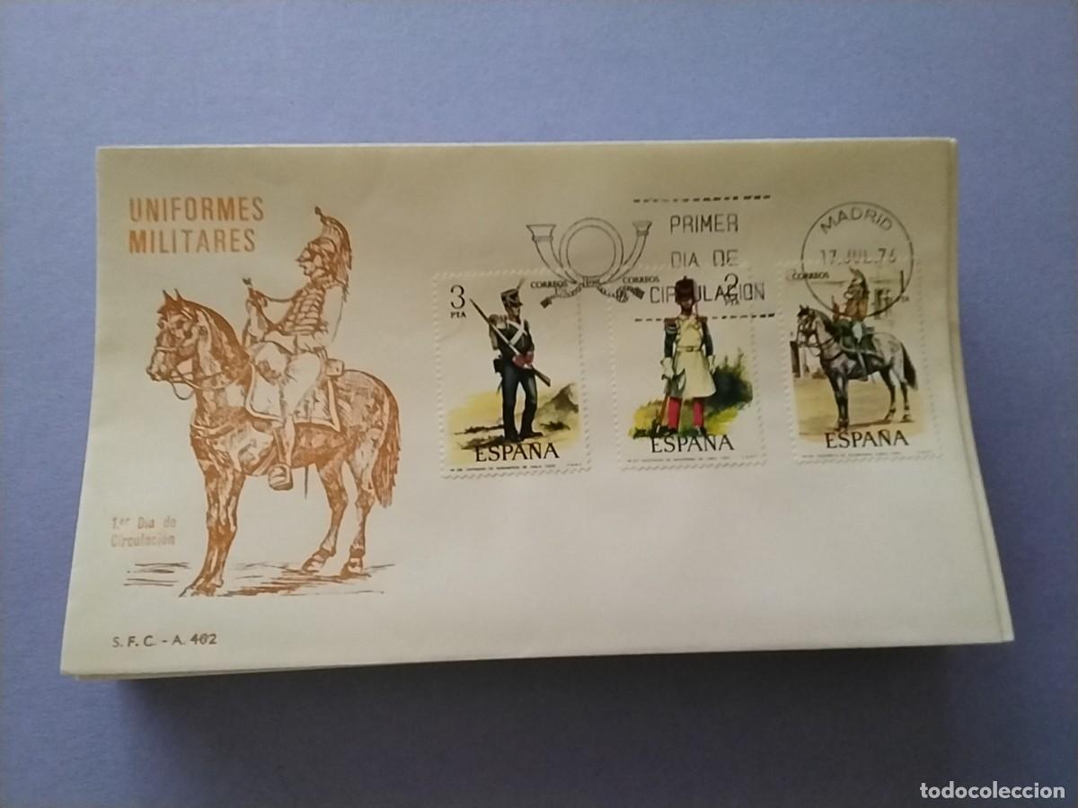 Sellos: Sobres primer dia Espa&ntilde;a Uniformes