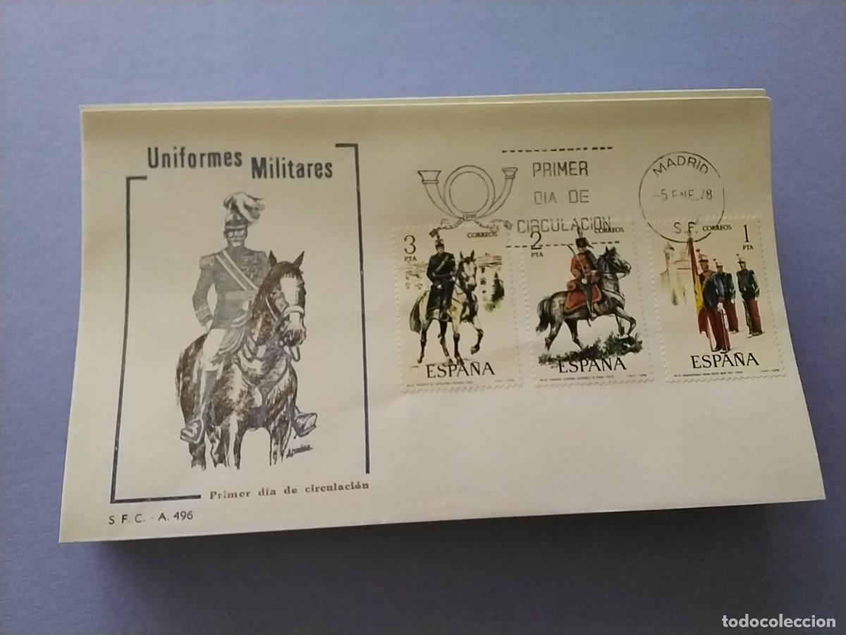 Selos: Sobres primer dia Espa&ntilde;a Uniformes