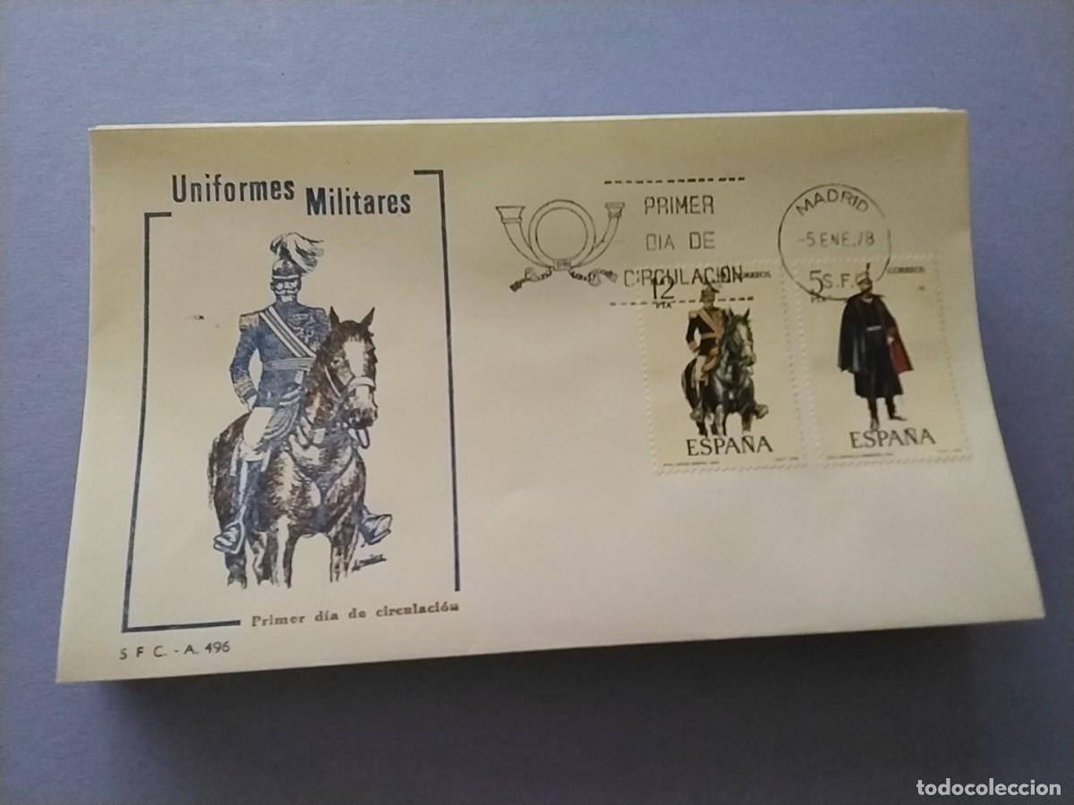 Selos: Sobres primer dia Espa&ntilde;a Uniformes