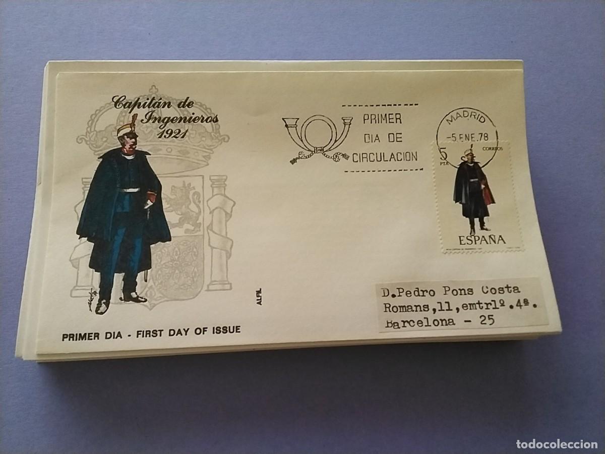 Selos: Sobres primer dia Espa&ntilde;a Uniformes