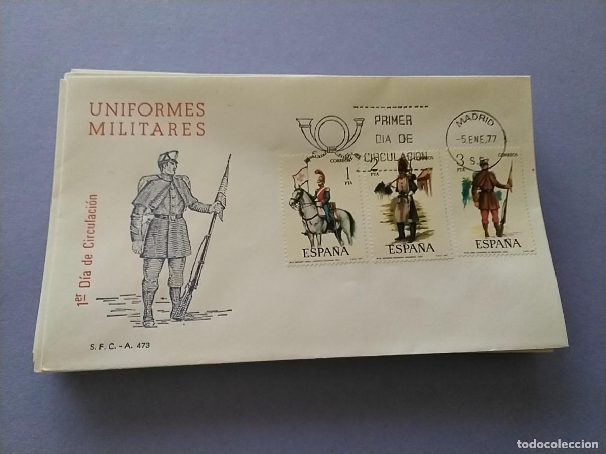 Sellos: Sobres primer dia Espa&ntilde;a Uniformes