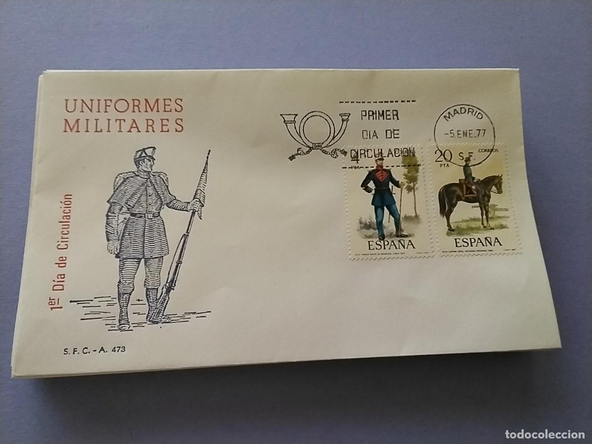 Selos: Sobres primer dia Espa&ntilde;a Uniformes