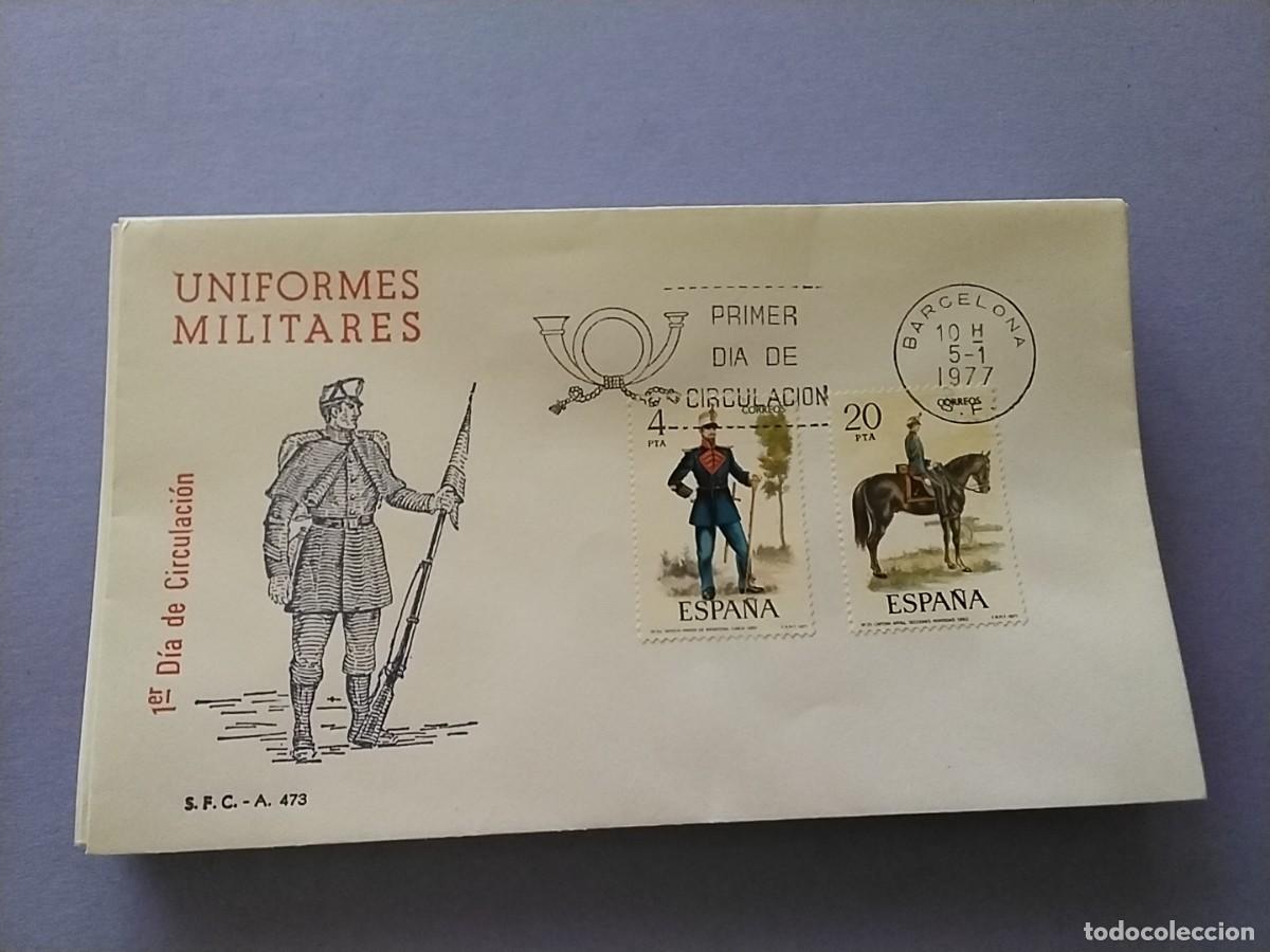 Sellos: Sobres primer dia Espa&ntilde;a Uniformes