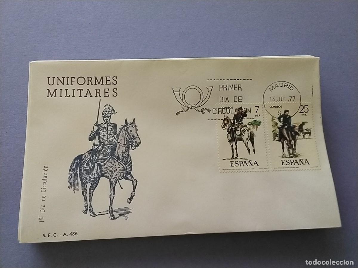 Sellos: Sobres primer dia Espa&ntilde;a Uniformes