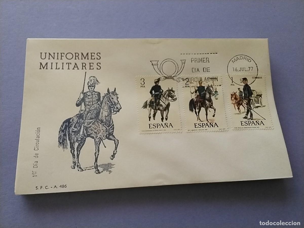 Sellos: Sobres primer dia Espa&ntilde;a Uniformes