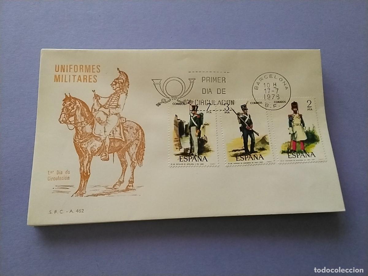 Sellos: Sobres primer dia Espa&ntilde;a Uniformes