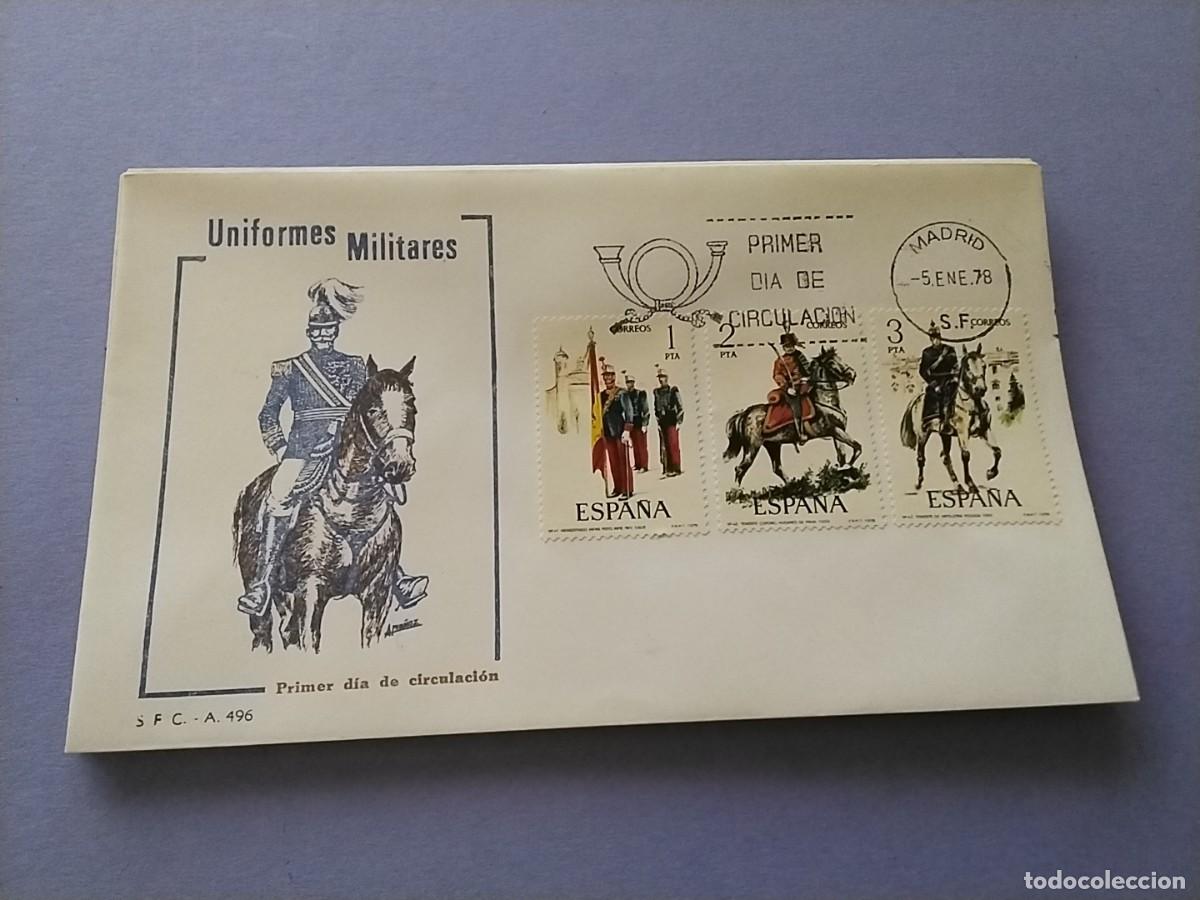 Sellos: Sobres primer dia Espa&ntilde;a Uniformes