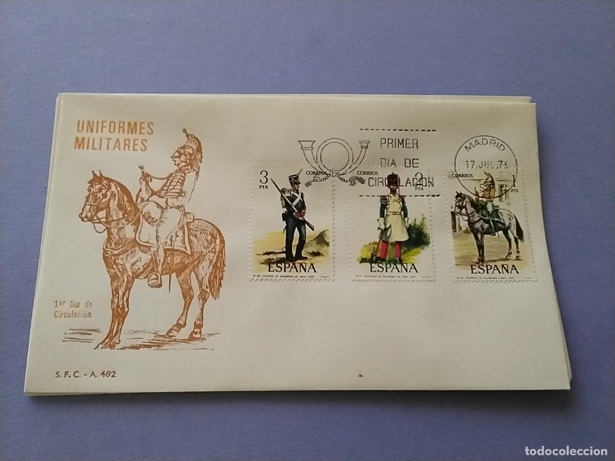 Sellos: Sobres primer dia Espa&ntilde;a Uniformes