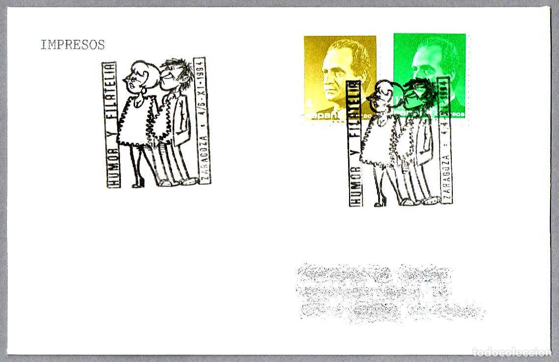 Sellos: Matasellos HUMOR Y FILATELIA. Zaragoza, Aragon, 1994