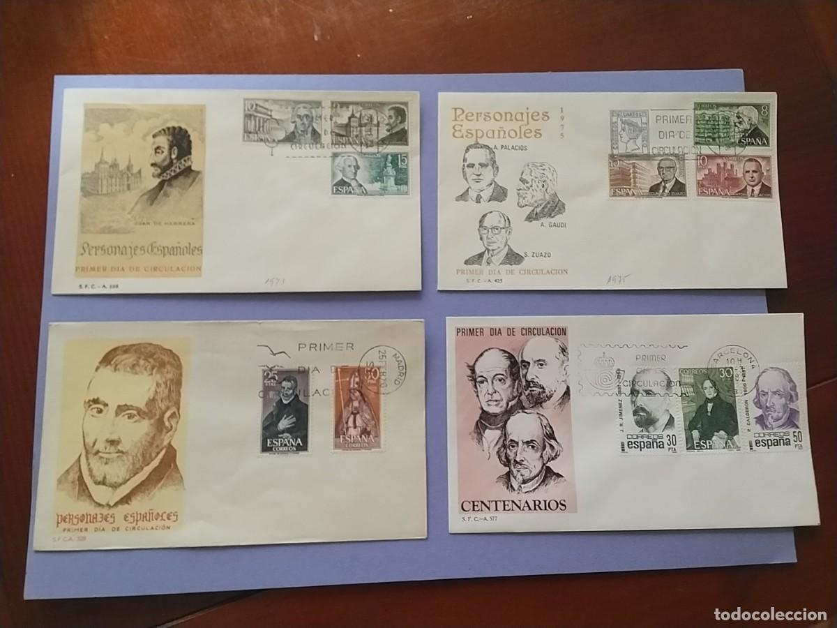 Sellos: Sobres primer dia Espa&ntilde;a variados