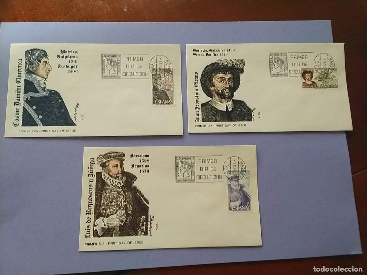 Sellos: Sobres primer dia Espa&ntilde;a variados