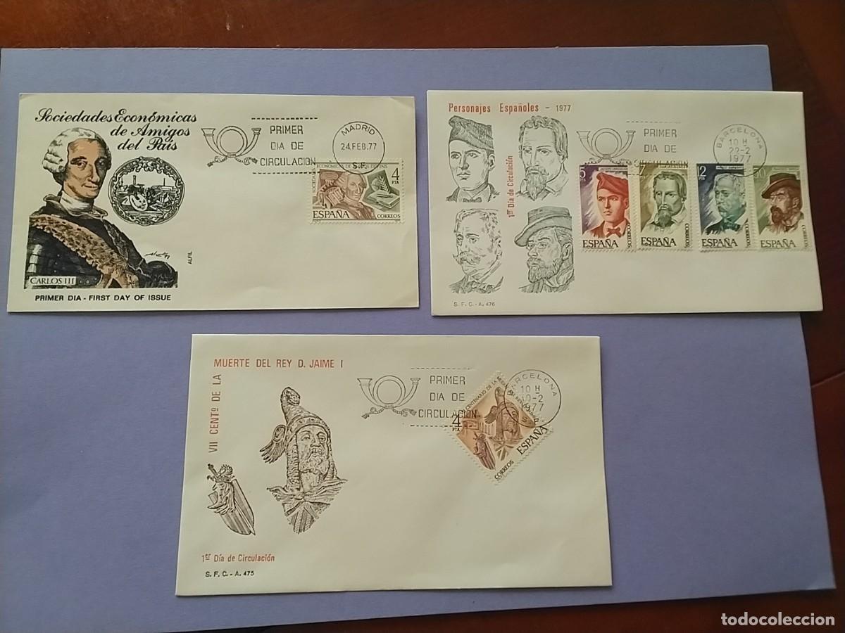 Briefmarken: Sobres primer dia Espa&ntilde;a variados