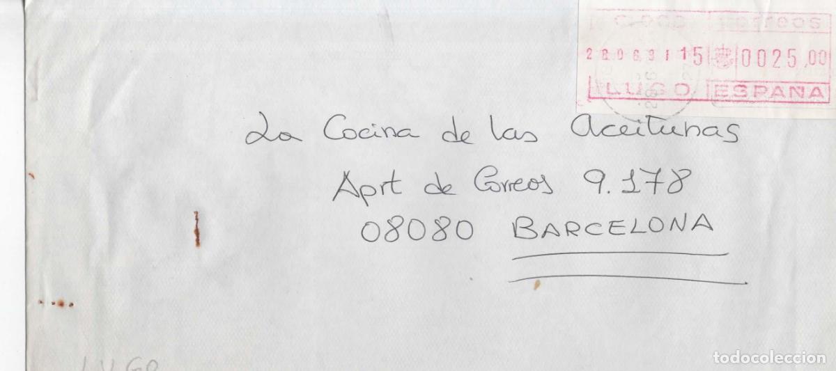 Sellos: ESPA&Ntilde;A LUGO A BARCELONA CON ATM EPELSA 1991