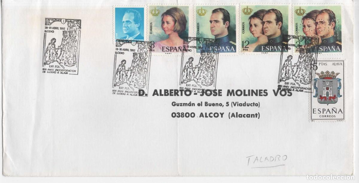 Sellos: CC CONMAT INCORPORACION LLODIOA A ALAVA 1982 PERDORADO PERFIN LAUDIO