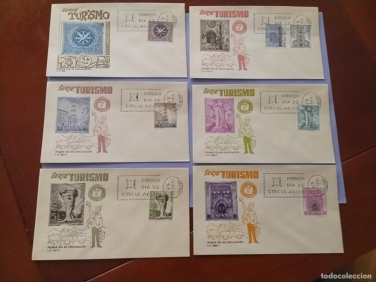 Sellos: Sobres primer dia Espa&ntilde;a Turismo