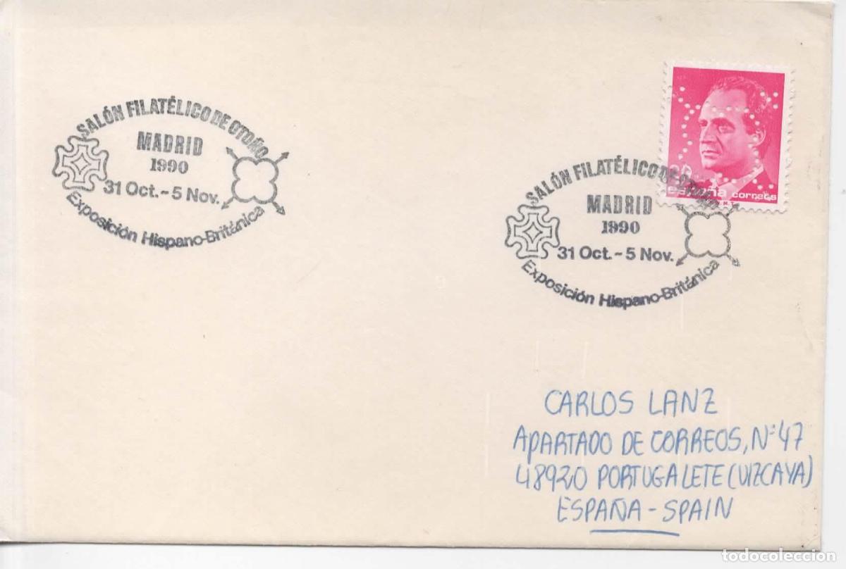 Sellos: MADRID 1990 EXPOSICION HISPANO BRITANICA PERFORADO PERFIN