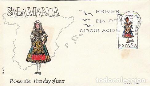 Sellos: EDIFIL 1953, TRAJE REGIONAL DE SALAMANCA, SOBRE PRIMER DIA DEL A&Ntilde;O 1970 SOBRE DE ALFIL