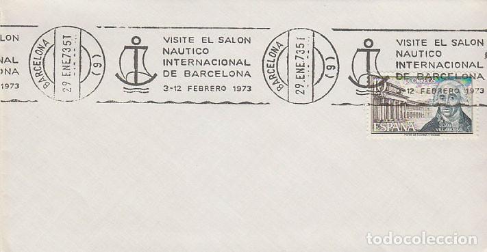 Sellos: A&Ntilde;O 1973, SALON NAUTICO DE BARCELONA, rodillo