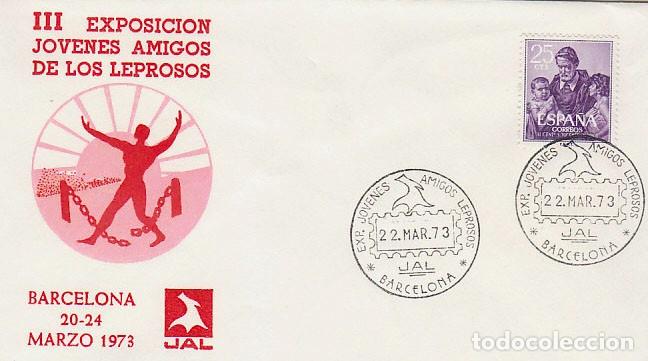 Sellos: A&Ntilde;O 1973, JOVENES AMIGOS DE LOS LEPROSOS, EN SOBRE DE ALFIL