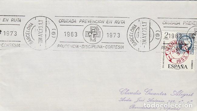 Sellos: A&Ntilde;O 1973, CRUZADA DE PREVENCION EN RUTA (B), RODILLO