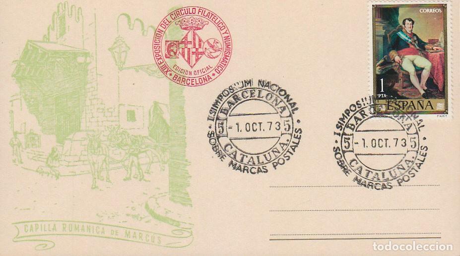 Sellos: A&Ntilde;O 1973, BARCELONA, SIMPOSIO SOBRE MARCAS POSTALES