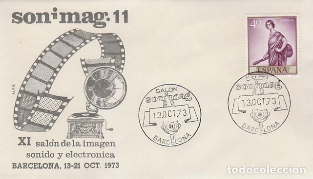Sellos: A&Ntilde;O 1973, BARCELONA, SONIMAG, SOBRE DE ALFIL