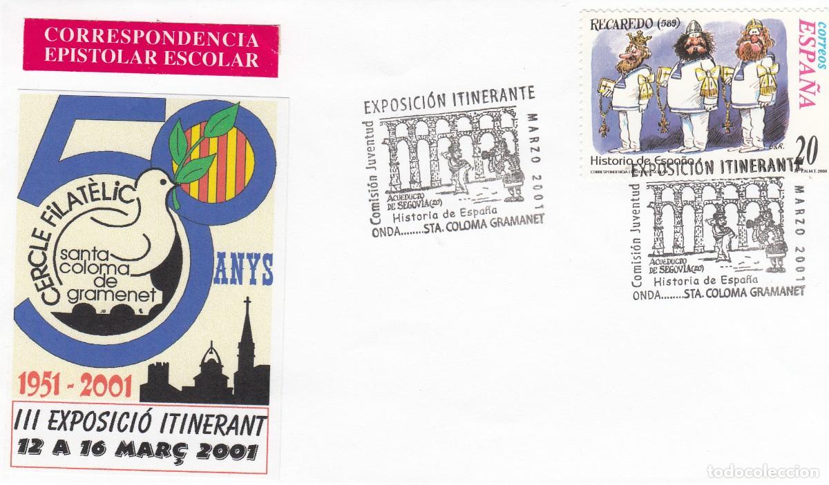 Sellos: MATASELLOS EXPOSICI&Oacute;N ITINERANTE - 2001 - ONDA - SANTA COLOMA DE GRAMANET