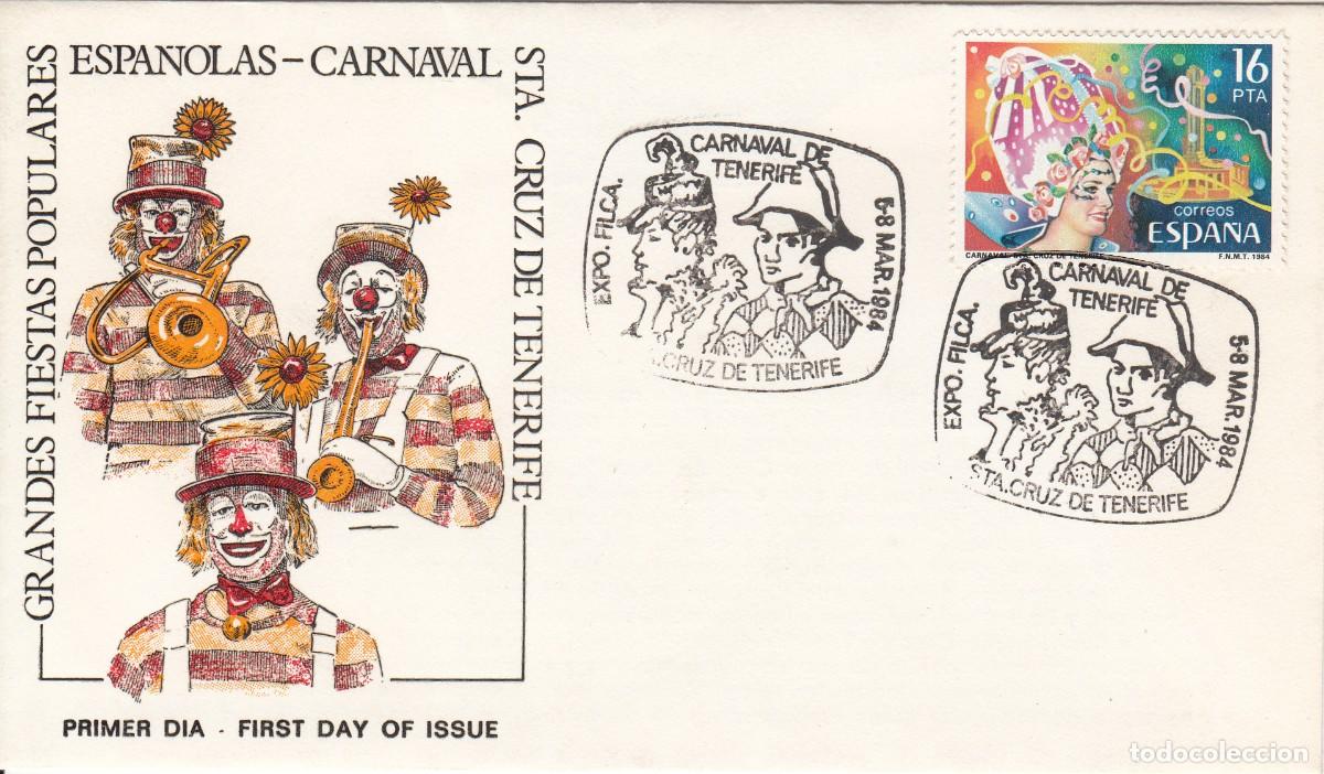 Sellos: MATASELLOS CARNAVAL DE TENERIFE - 1984 - SANTA CRUZ DE TENERIFE