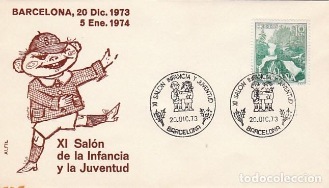 Sellos: A&Ntilde;O 1973, BARCELONA, SALON DE LA INFANCIA Y LA JUVENTUD DE BARCELONA, SOBRE DE ALFIL