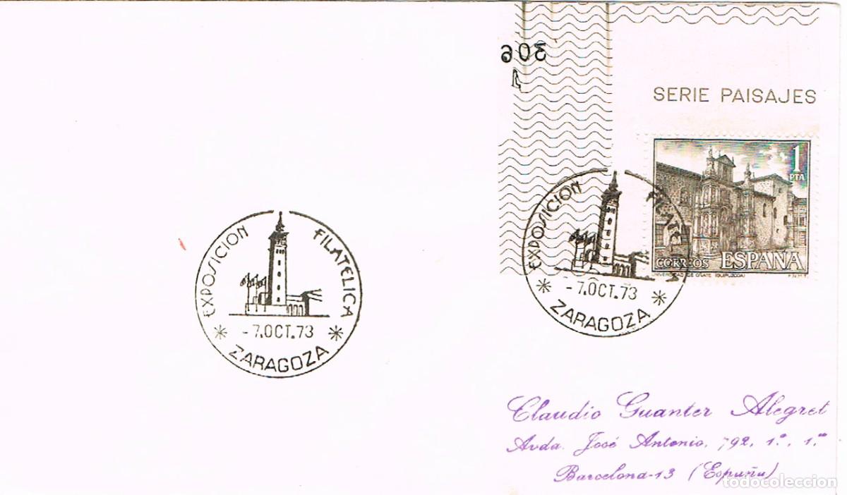Sellos: A&Ntilde;O 1973, ZARAGOZA, EXPOSICION FILATELICA