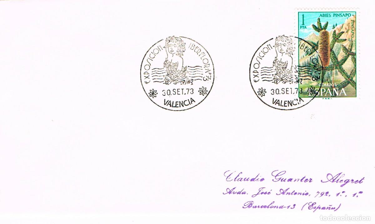 Sellos: A&Ntilde;O 1973, VALENCIA, IBERFLORA
