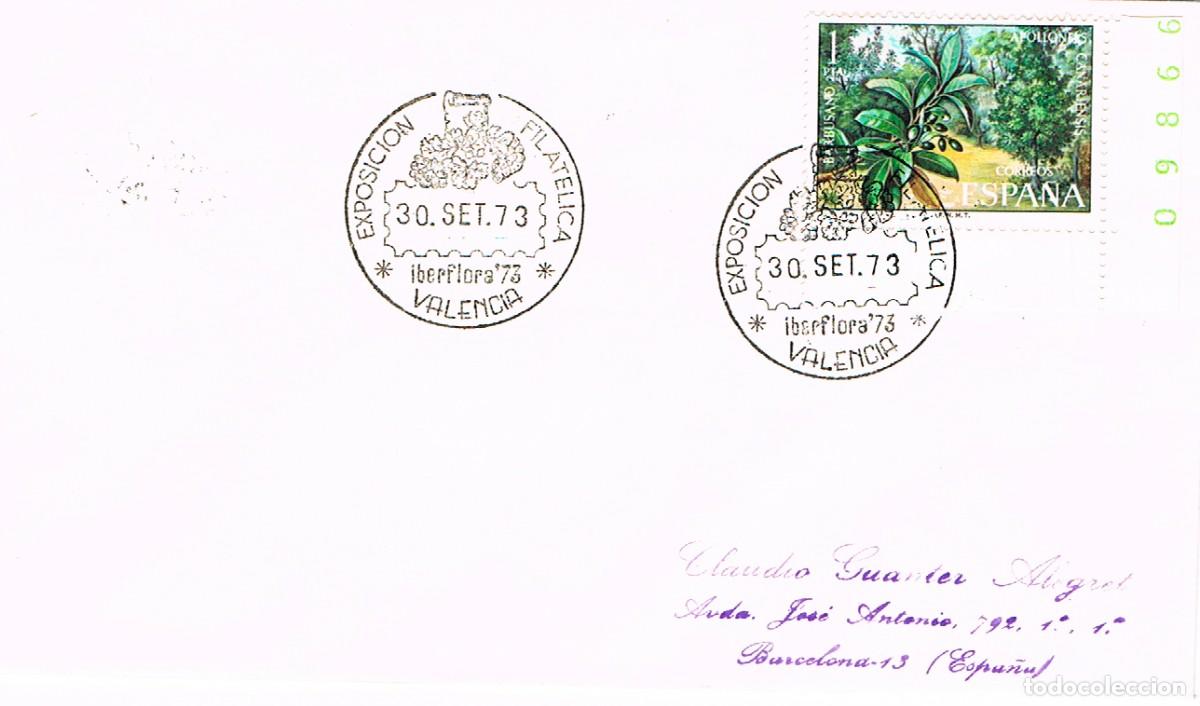 Sellos: A&Ntilde;O 1973, VALENCIA, IBERFLORA