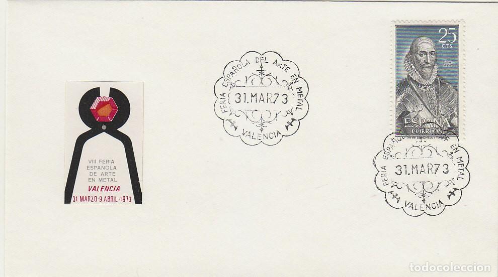 Sellos: A&Ntilde;O 1973, VALENCIA, FERIA DEL ARTE EN METAL