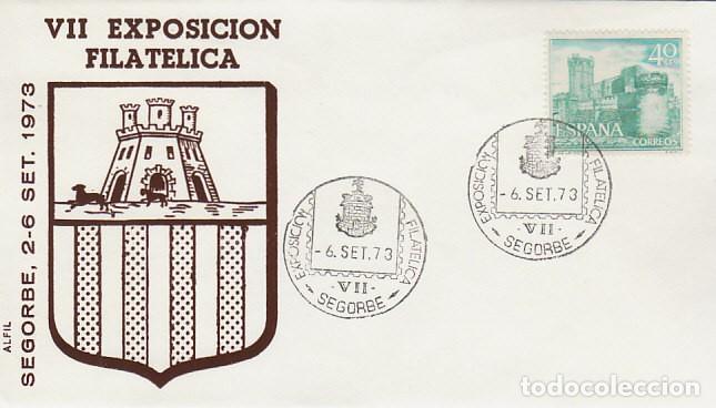 Briefmarken: A&Ntilde;O 1973, SEGORBE (CASTELLON), ESCUDO, Sobre de Alfil
