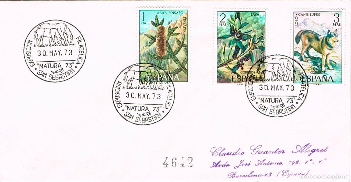 Sellos: A&Ntilde;O 1973, SAN SEBASTIAN, POTOKA (CAB ALLO) EXPOSICION FILATELICA NATURA